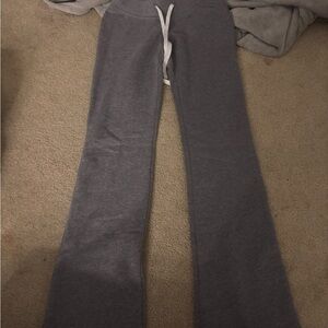 Hollister Kids Gray Lounge Joggers with White Drawstring